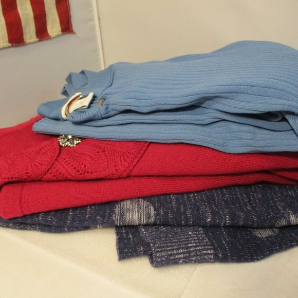 Lot of 3 Assorted Ladies Sweaters Tops Pullovers Bundle Size Large - Picture 6 of 9
